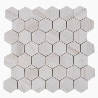 Hexagon Wooden White Honed 2 x 2 11.75 x 12 Hexagon Wooden White Honed 2 x 2 11.75 x 12